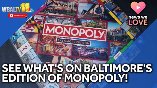 See what's on the Baltimore edition of 'MONOPOLY'