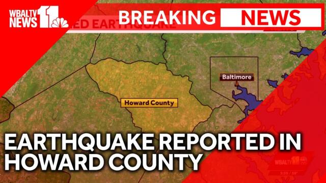 Earthquake felt in Columbia, Savage areas, USGS says