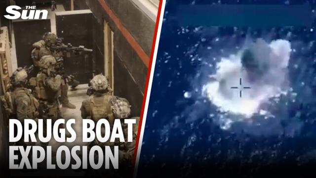 Trump blows up three narco terrorist boats as US forces rehearse close combat raids for Venezuela