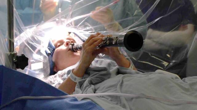 Parkinson's Patient Plays Clarinet During Brain Surgery