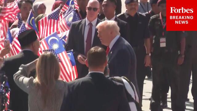 BREAKING: President Trump Arrives At Kuala Lumpur International Airport In Malaysia On Air Force One