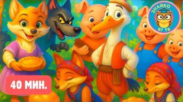 🎶 Детски песни компилация 🐰🐢🦊🐑 - Заека, Костенурката, Кума Лиса, Косе Босе, Ленивата невеста