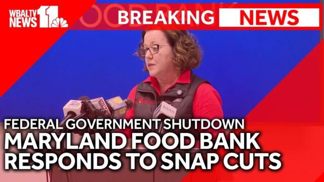 Raw video: Maryland Food Bank anticipates exponential increase in need amid SNAP cuts
