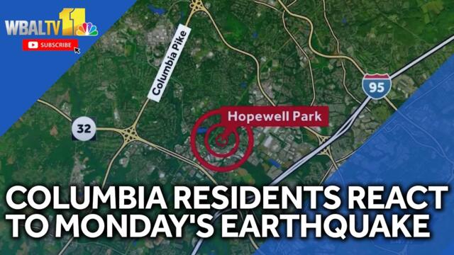 Residents react to Monday's earthquake in Columbia