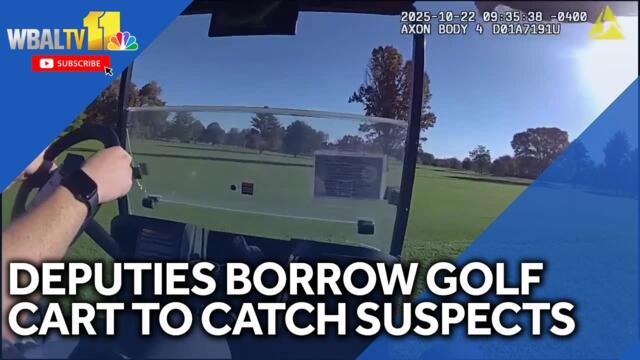 Deputies use golf cart to help catch suspects