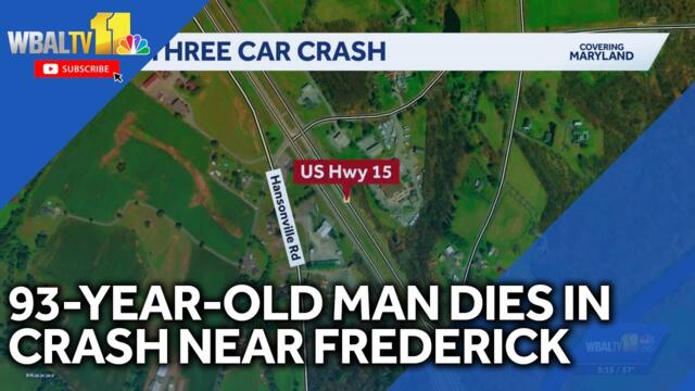 Man, 93, dies in crash near Frederick, police say