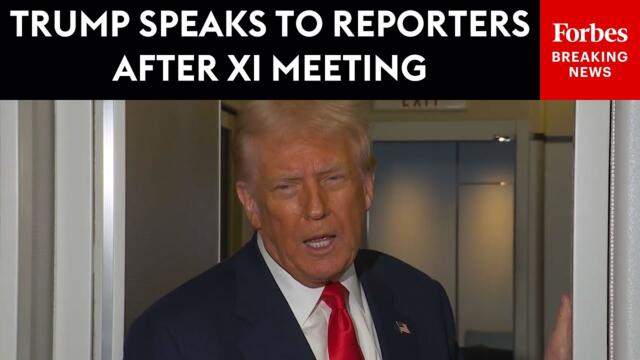 FULL VIDEO: President Trump Holds Air Force One Press Gaggle After Meeting With China's Xi Jinping