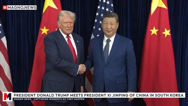 🇺🇸|🇨🇳 President Donald Trump meets President Xi Jinping of China in South Korea [LIVE]