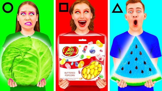 Геометричний Челендж з Їжею | Прості Кулінарні Рецепти від PaRaRa Challenge