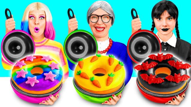 Кулінарний Челендж: Уенсдей Проти Бабусі | Прості Кулінарні Рецепти від AZaZa Challenge