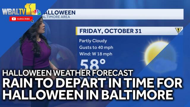 Halloween forecast in Baltimore: Prepare for wind gusts