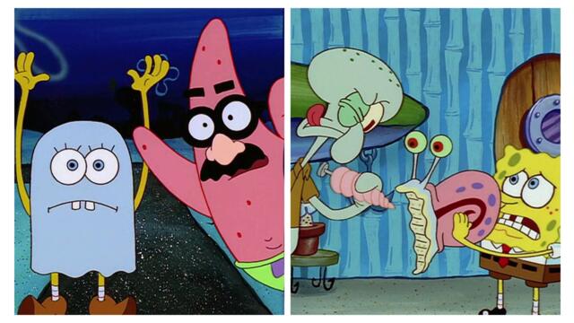 Спондж Боб Квадратни гащи С01 Е13 - Страхливи гащи; Да бъдеш като Гари | Бг аудио