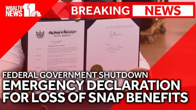 Raw: State of emergency declared over loss of SNAP benefits