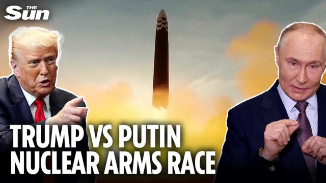 Trump and Putin's FIERCE nuke showdown triggers dangerous nuclear arms race