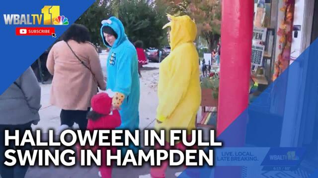 Trick-or-treaters are flocking around Hampden