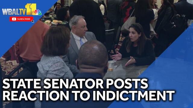 State senator posts lengthy reaction to indictment