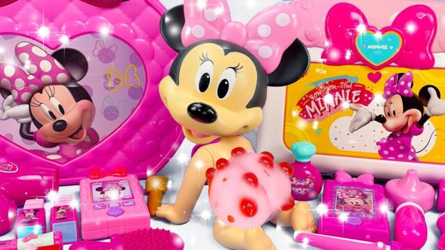 Minnie Mouse 2025🎀 Set Unboxing del maquillaje rosa de Minnie, colección de juguetes Disney