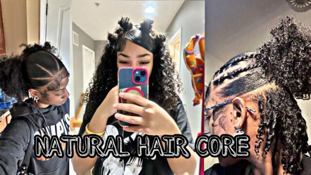 NATURAL HAIR CORE|KELS♡!|#blackgirltiktok #naturalhair 