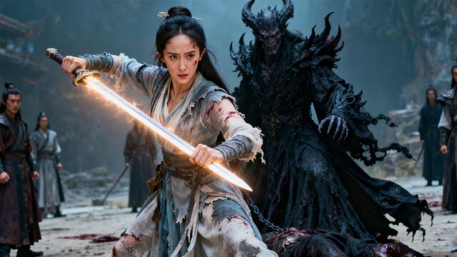 🔥玄幻功夫電影！任人欺負的女孩竟是隱藏功夫大師，一劍就讓全場最強反派灰飛煙滅！⚔️ 功夫 MMA | Kung Fu🔥