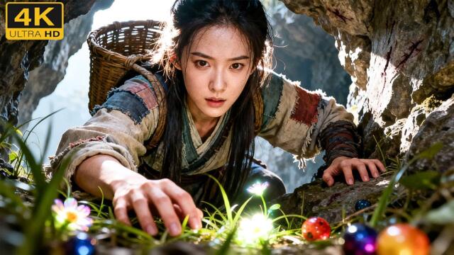 【爆燃動作電影】採藥少女竟是功夫高手，意外掉入谷底竟發現神秘藥草，獲得不死體質！ #movie #武俠 #電影