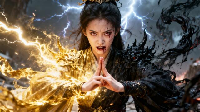 修仙少女入魔，當場爆發神力毀天滅地！🔥 #kungfu ⚔️#功夫#武俠#武俠逆襲#玄幻#打臉#逆襲