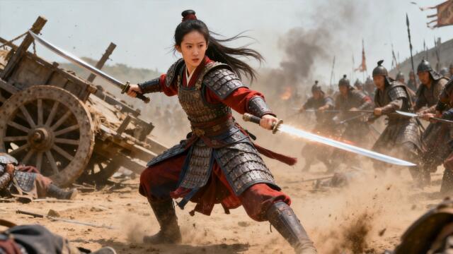 🔥戰爭電影！花木蘭血脈覺醒，一人一槍殺穿敵陣，大破柔然！ ⚔️ 功夫 MMA | Kung Fu #全集 #花木蘭 #戰爭 #2025最新電影🔥