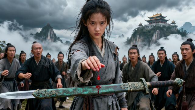Fantasy kung fu film! A girl cast out from her sect is chosen by a divine sword, shocking everyone!