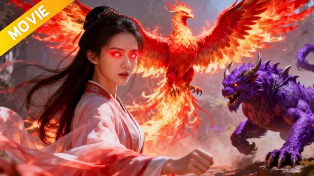 神獸朱雀失控焚城，人間化為煉獄！危難之際，凶獸饕餮竟現真身，以火為食，吞焰護蒼生！ #神獸對決 #饕餮 #功夫 #玄幻 #女戰神 #妖魔 #神魔之塔