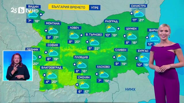 bTV Времето (02.11.2025 г. – централна емисия)