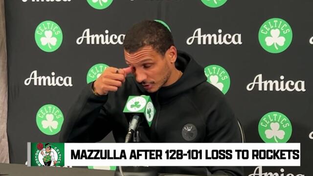 Mazzulla after 128-101 loss to Rockets