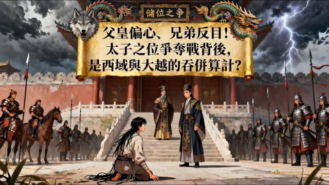 【BG 热门漫画短剧】父皇偏心、兄弟反目！太子之位爭奪戰背後，是西域與大越的吞併算計？#熱門漫畫短劇！ #漫畫 #一口氣看完 #漫画短剧