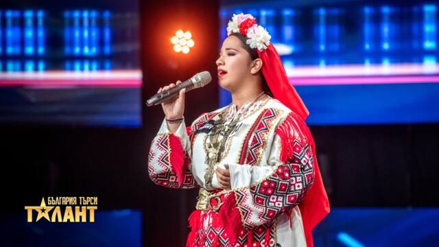 Мария Пенчева изпълнява красива фолклорна песен I България търси талант