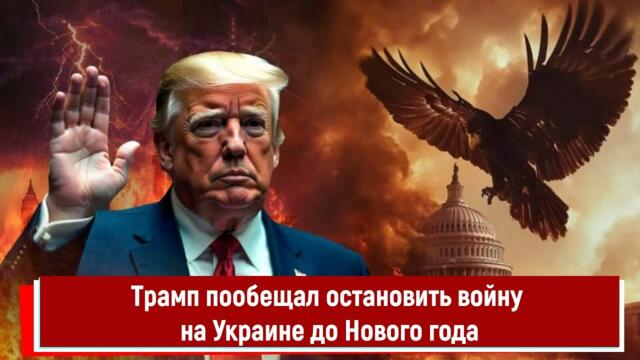 Трамп пообещал остановить войну на Украине до Нового года