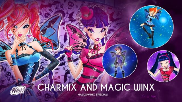 Winx Club - Hallowinx transformation Charmix and Magic Winx style  [Fan made]