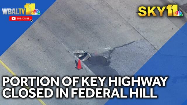 Road damage closes portion of Key Highway