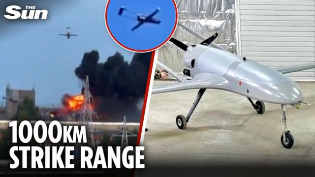 How Ukraine’s KAMIKAZE DRONES fly further than ever to blow up Putin's oil depots deep inside Russia
