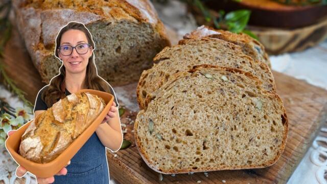 ПЪЛНОЗЪРНЕСТ ХЛЯБ със СЕМЕНА | Вкусни рецепти с Таня