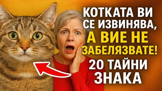 Котката ви се извинява, а ВИЕ НЕ ЗАБЕЛЯЗВАТЕ! 20 Тайни знака 😼