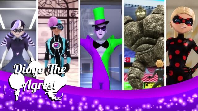 Miraculous All Akumatized Season 1 | Stormy Weather, Pixelator, Volpina... | 🐾Miraculous Season 1🐞