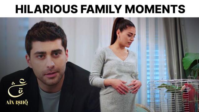 Family Vs Talking Parrot😂 | Ain Ishq | One Love Turkish Drama Urdu Dubbed | UD21