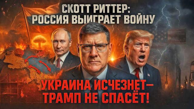 Скотт Риттер: Россия выиграет войну, Украина исчезнет — Трамп не способен её спасти!