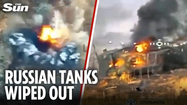 Ukraine sends Russian tanks up in FLAMES as battle for Pokrovsk intensifies