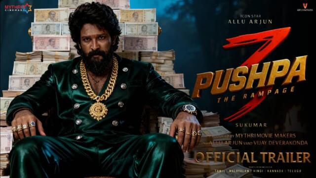 Pushpa 3 : The Rampage - Official Trailer | Allu Arjun | Vijay Deverakonda | Rashmika M |Ai trailer 