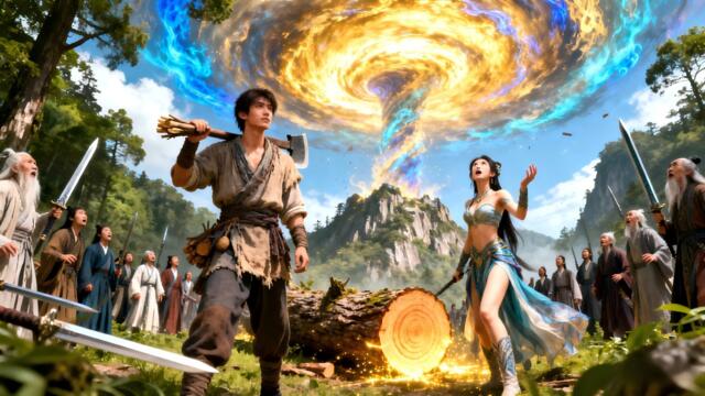 全宗門都笑我只會砍樹，是天生廢物。直到我砍倒那棵樹，整個修真界的靈氣都湧向了我們雜院峰！#男頻 #短劇 #玄幻 #修仙 #逆襲 #打臉 #爽剧 #cdrama #大陸短劇