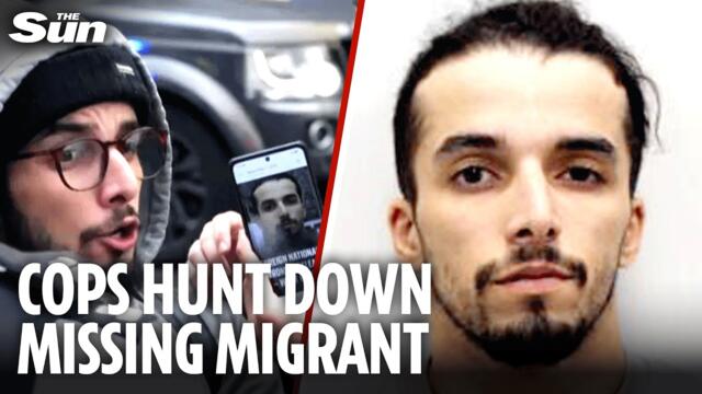 Moment wrongly-freed migrant yells ‘DO YOUR JOB!’ at cops as he's finally arrested