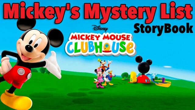 Mickey Mouse Clubhouse 📖 Read Along Storybook for Kids | Mickey's Mystery List
