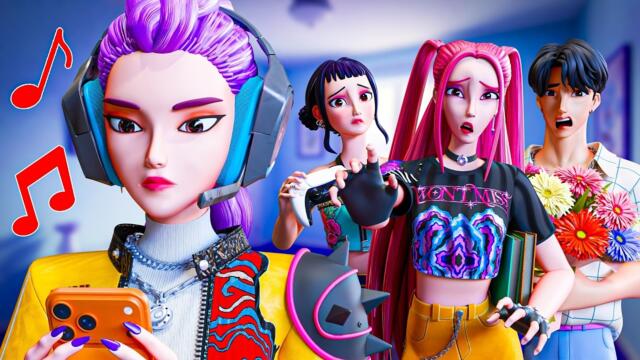 RUMI IGNORES EVERYONE FOR 24 HOURS! KPop Demon Hunters Animation