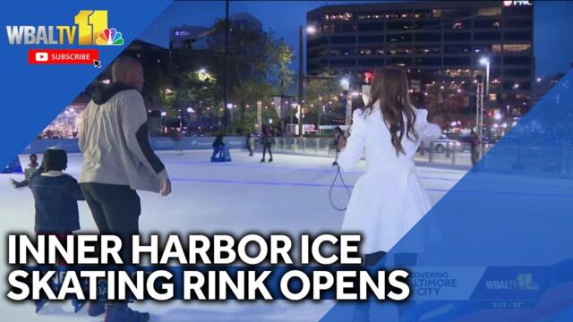 Ice Rink opens at Baltimore's Inner Harbor
