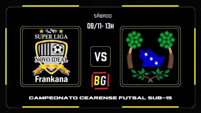 QUARTAS DE FINAIS CAMPEONATO CEARENSE SUB-15 JOGO IDA