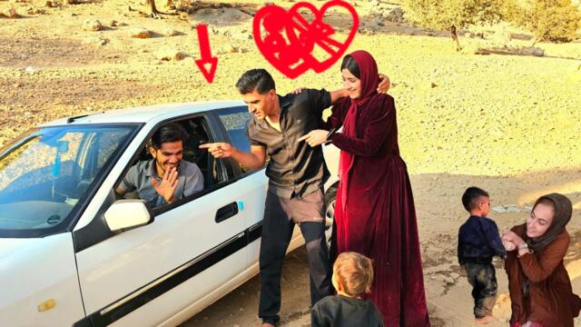 Hiding his wife's grave from Zulfa and announcing his proposal to Azam.